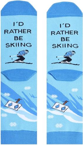 Oniselen I'd Rather Be Funny Socks Gifts Novelty Stocking Stuffer Gifts in Kuwait