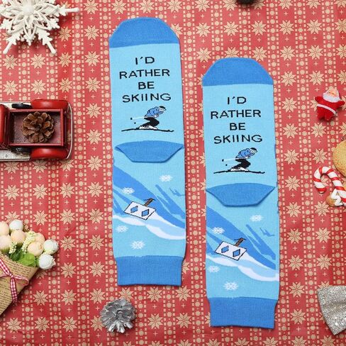 Oniselen I'd Rather Be Funny Socks Gifts Novelty Stocking Stuffer Gifts in Kuwait