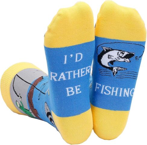 Oniselen I'd Rather Be Funny Socks Gifts Novelty Stocking Stuffer Gifts in Kuwait