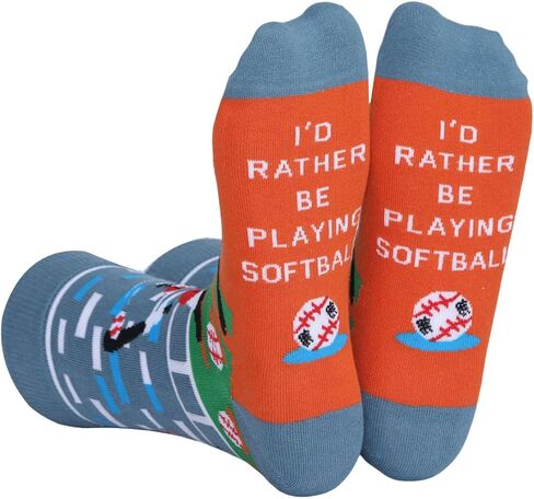 Oniselen I'd Rather Be Funny Socks Gifts Novelty Stocking Stuffer Gifts in Kuwait