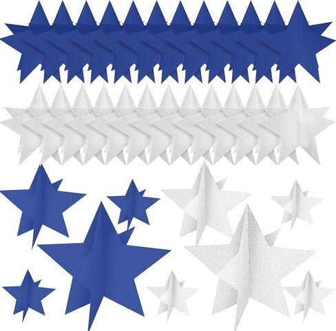 45 PCS Star Centerpes for Movie Night Party Decorations 3D Film Film Supplies Decorations Star في 3 أحجام 8 "5" 3 " in Kuwait