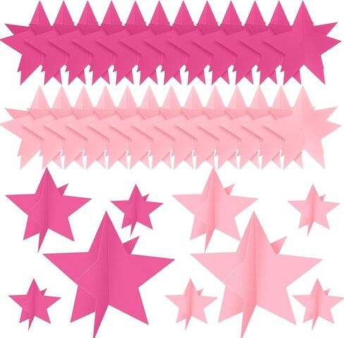 45 PCS Star Centerpes for Movie Night Party Decorations 3D Film Film Supplies Decorations Star في 3 أحجام 8 "5" 3 " in Kuwait