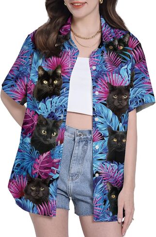Funny Pattern Hawaiian Shirts for Women Unisex Gifts for Women Womens Casual Hawaiian Shirt for Women Hawaiian Shirts in Saudi Arabia