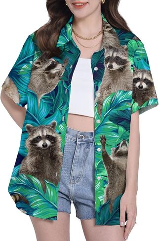 Funny Pattern Hawaiian Shirts for Women Unisex Gifts for Women Womens Casual Hawaiian Shirt for Women Hawaiian Shirts in Saudi Arabia