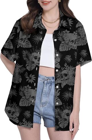 Funny Pattern Hawaiian Shirts for Women Unisex Gifts for Women Womens Casual Hawaiian Shirt for Women Hawaiian Shirts in Saudi Arabia