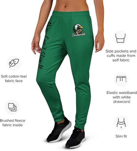بنطال Tush Push™ Green Joggers – بنطال رياضي لكرة القدم Game Day، قماش معاد تدويره صديق للبيئة، بنطال رياضي للسيدات in Saudi Arabia