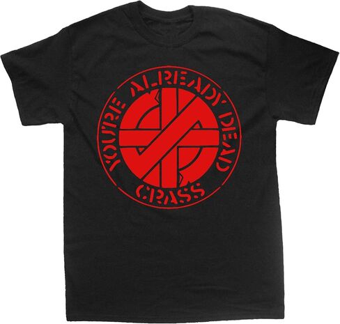 قميص Chat Noir Crass - Amebix Anarcho Anti Cimex Antisect Aus-Rotten Avskum axegrinder in Kuwait