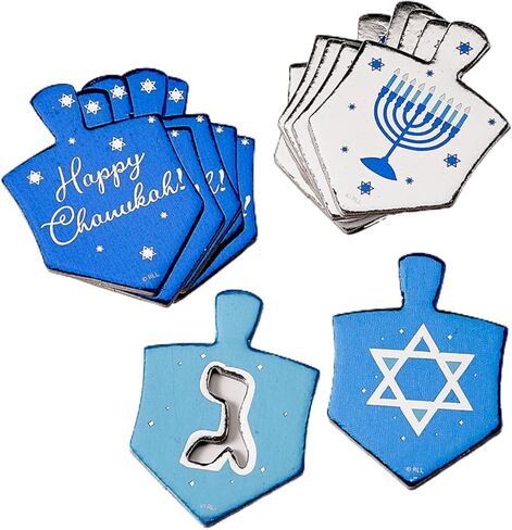 Rite Lite Chanukah Table Scatters, 20 Foiled Dreidels, Perfect Hanukkah Gift, Hanukkah Accessories, Hanukkah Decorations in Saudi Arabia