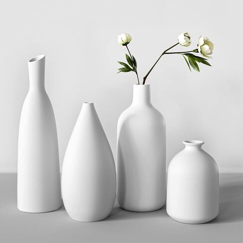 Ceramic Flower Vase Set, Modern Farmhouse Decorative Vases for Dining Room,Bookshelf Office Entryway(Multicolored Mix Set 3) in Saudi Arabia