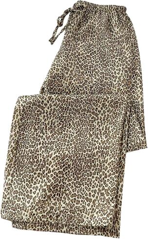 بنطال Verdusa النسائي بطبعة جلد الفهد واسع الساق Y2K ملابس الشارع فضفاض ملابس الخريف in Kuwait