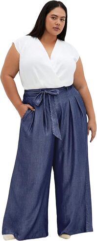City Chic Women's Plus Size Pant - Santorini in Saudi Arabia