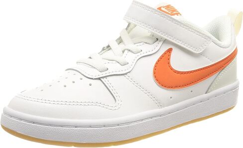 NIKE - BNWT & BOX - الشباب - أحذية رياضية NIKE COURT BOROUGH LOW 2 (GS) YOUTHS CHILDS bq5448-114 - 4.5 Y - أبيض/برتقالي-SUMMIT WHITE-SAIL in Saudi Arabia