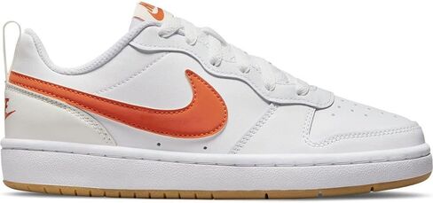 NIKE - BNWT & BOX - الشباب - أحذية رياضية NIKE COURT BOROUGH LOW 2 (GS) YOUTHS CHILDS bq5448-114 - 4.5 Y - أبيض/برتقالي-SUMMIT WHITE-SAIL in Saudi Arabia