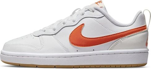 NIKE - BNWT & BOX - الشباب - أحذية رياضية NIKE COURT BOROUGH LOW 2 (GS) YOUTHS CHILDS bq5448-114 - 4.5 Y - أبيض/برتقالي-SUMMIT WHITE-SAIL in Saudi Arabia