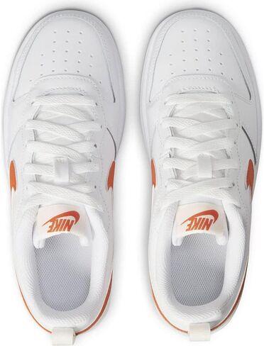 NIKE - BNWT & BOX - الشباب - أحذية رياضية NIKE COURT BOROUGH LOW 2 (GS) YOUTHS CHILDS bq5448-114 - 4.5 Y - أبيض/برتقالي-SUMMIT WHITE-SAIL in Saudi Arabia