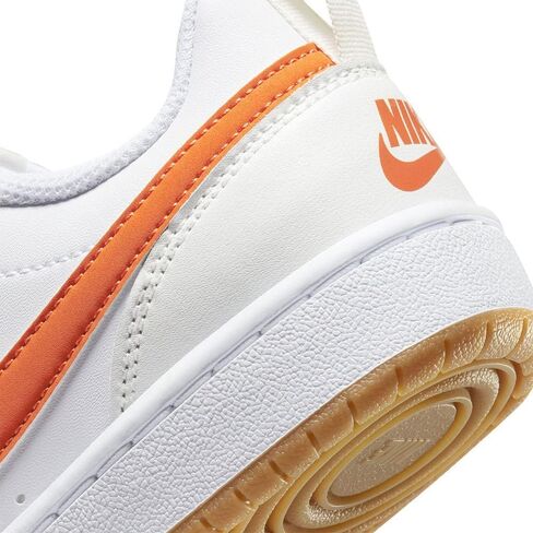 NIKE - BNWT & BOX - الشباب - أحذية رياضية NIKE COURT BOROUGH LOW 2 (GS) YOUTHS CHILDS bq5448-114 - 4.5 Y - أبيض/برتقالي-SUMMIT WHITE-SAIL in Saudi Arabia