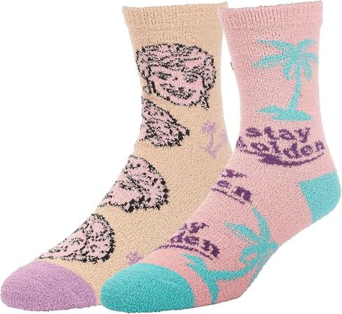 Bioworld Golden Girls Stay Golden Womens Chenille Cozy Crew Socks in Saudi Arabia