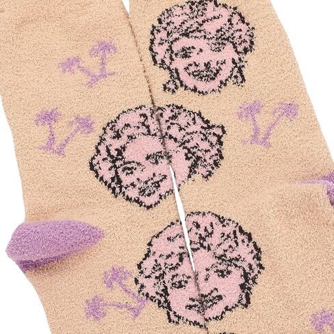Bioworld Golden Girls Stay Golden Womens Chenille Cozy Crew Socks in Saudi Arabia