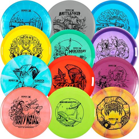 Remix Disc Golf Sport Plastic 3-Count Variety Pack - Molds and Colors May Vary in Kuwait