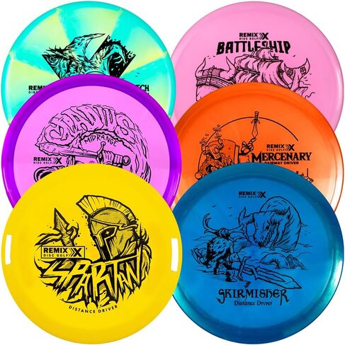 Remix Disc Golf Sport Plastic 3-Count Variety Pack - Molds and Colors May Vary in Kuwait