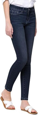 VERVET by Flying Monkey High-Rise Dark Blue Denim Skinny Jeans in Saudi Arabia