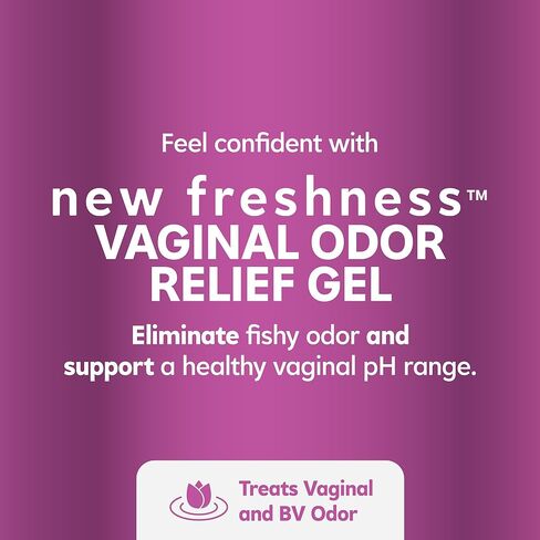 New Freshness Vaginal Odor Relief Gel for Odor Associated with Bacterial Vaginosis, Prefilled Vaginal Suppositories with Gel, 7 Ct in Saudi Arabia