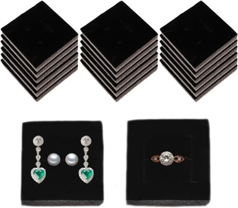 Ciieeo 20pcs Jewelry Foam Inserts Earring Storage Box Liners Earring Ring Display Tray Square Sponge Pad Jewelry Holder for Showcase Jewelry Box 5cm in Saudi Arabia