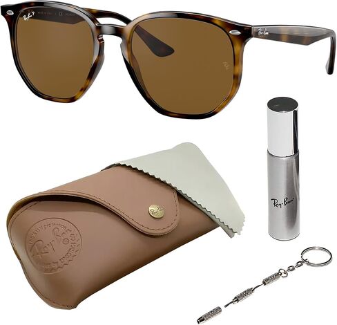 Ray-Ban RB4306F Square-Round Shaped Sunglasses for Men & Women with Official RAYBAN Eyewear Kit in Saudi Arabia