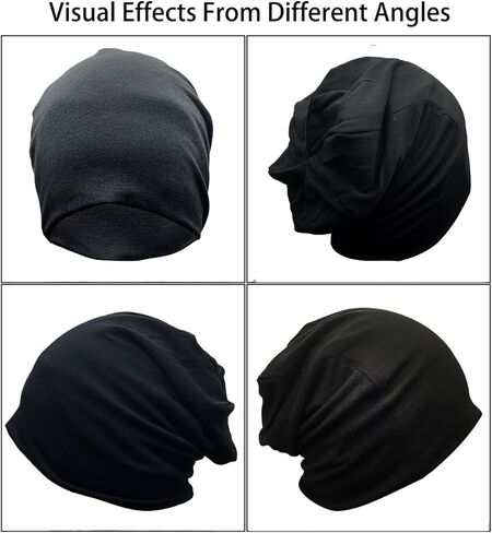 JarseHera 2 Pack Wider Slouchy Beanie for Men Women Oversize Chemo Headwear Large Baggy Skull Cap Cancer Caps Hats in Saudi Arabia