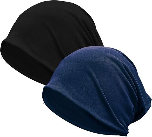 JarseHera 2 Pack Wider Slouchy Beanie for Men Women Oversize Chemo Headwear Large Baggy Skull Cap Cancer Caps Hats in Saudi Arabia