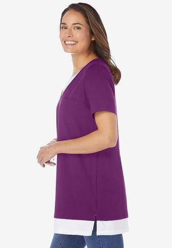 Woman Within Plus Size Layered-Look Tunic in Saudi Arabia