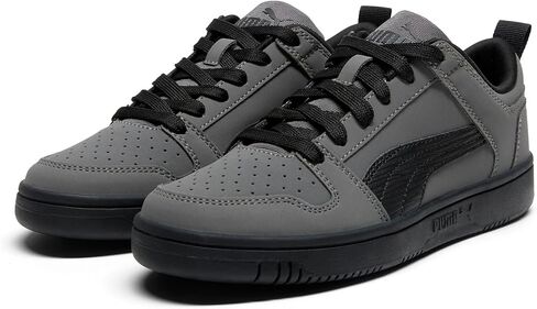 حذاء رياضي PUMA Kids Boys Rebound Layup Lo Nubuck برباط كاجوال - رمادي in Kuwait