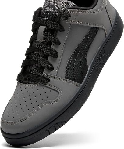 حذاء رياضي PUMA Kids Boys Rebound Layup Lo Nubuck برباط كاجوال - رمادي in Kuwait