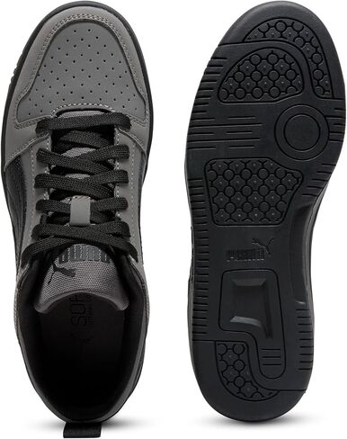 حذاء رياضي PUMA Kids Boys Rebound Layup Lo Nubuck برباط كاجوال - رمادي in Kuwait