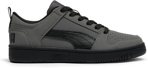 حذاء رياضي PUMA Kids Boys Rebound Layup Lo Nubuck برباط كاجوال - رمادي in Kuwait