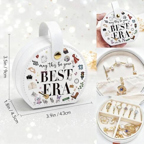 BLINK BOUNCE Best Era Inspired Jewelry Organizer Bundle - Ceramic Heart Ring Tray & 2 Stylish Jewelry Boxes Perfect for Taylor Swift Fans Decorative Trinket Storage for Rings Necklaces Earrings in Saudi Arabia