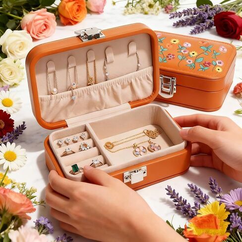 BLINK BOUNCE Best Era Inspired Jewelry Organizer Bundle - Ceramic Heart Ring Tray & 2 Stylish Jewelry Boxes Perfect for Taylor Swift Fans Decorative Trinket Storage for Rings Necklaces Earrings in Saudi Arabia