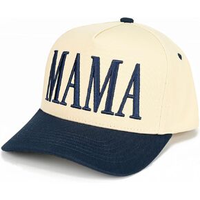 ScarvesMe Women Mama Embroidery Two Tone Cotton Snapback Trucker Hat Baseball Cap in Saudi Arabia