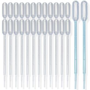6 PCS 1 mL Glass Eye Dropper with Measurement & 6 PCS Disposable Plastic Dropper for Essential Oils, Lab, Health Care, Crafts - Glass Dropper, Eye Droppers, Liquid Dropper, Medicine Dropper in Kuwait