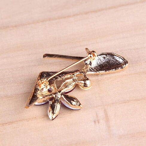 Delicate High Heels Flower Rhinestones Brooches Pins Elegant Sparkly Crystal Brooch Classic for Party Dance Banquet Wedding for Women Ladies Girls Dainty Lapel Pins Dress Suit Shirt Bag Hat Ceremony Clothes Accessories Jewelry Mother's Day Valentine's Day in Saudi Arabia