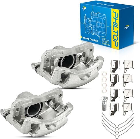 Philtop Brake Caliper Front متوافق مع 2011-2017 Jeep Grand Cherokee ، 2011-2018 Dodge Durango ، 18-B5296 ، 18-B5297 in Kuwait