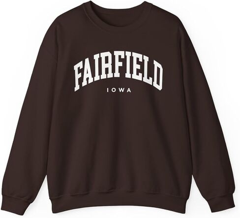 CUSTOMI Fairfield Iowa Adult Unisex Crewneck Sweatshirt in Saudi Arabia