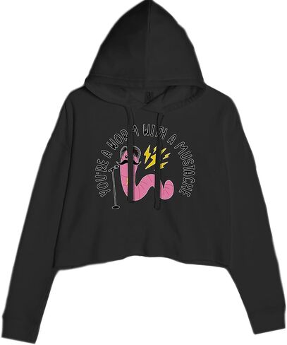The Pxv You're A Worm with A Mustache Tom Scandoval Cropped Fleece Hoodie, Soft & Cozy, Trendy Fit in Saudi Arabia