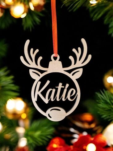Personalized Christmas Ornament, Custom Name Ornament, Ornament 2024 in Saudi Arabia