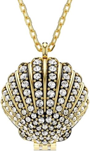 Swarovski Idyllia pendant Crystal pearl, Shell, White, Gold-tone plated in Saudi Arabia