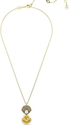 Swarovski Idyllia pendant Crystal pearl, Shell, White, Gold-tone plated in Saudi Arabia