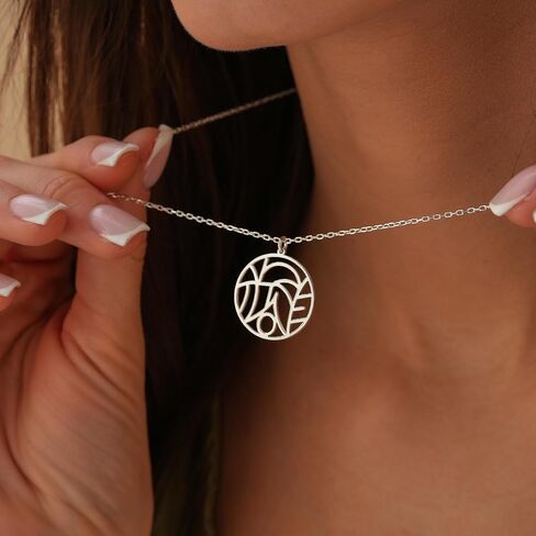 Artizian Hidden Name Logo Necklace Unique Gifts for Women 925 Sterling Silver Handmade Jewelry Custom Personalized Pendants Christmas Anniversary Mothers Day Birthday Gifts For Her Mom Wife Daughter in Saudi Arabia