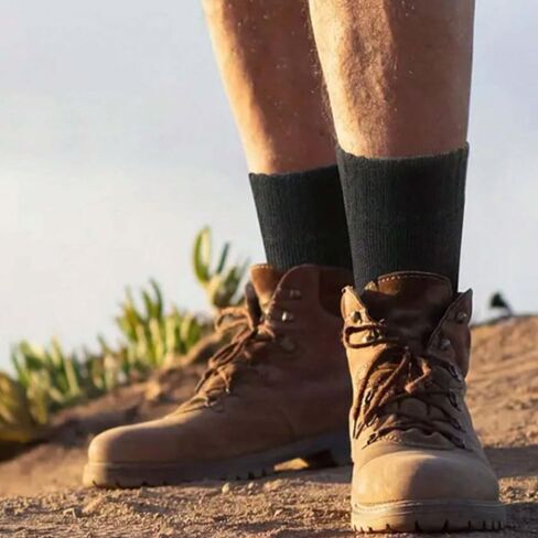 3 Pairs Of Men's Thermal Lined Socks, Thick Soft Comfortable Sock For Cold Weather, Black, Brown and Grey in Saudi Arabia