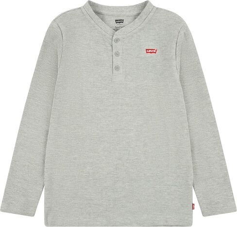 Levi's Boys Long Sleeve Henley Waffle Knit Shirt in Saudi Arabia