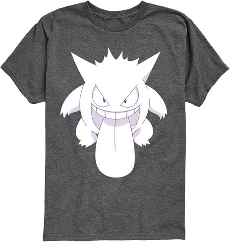 Pokémon - Gengar Tongue - تي شيرت برسومات شبابية بأكمام قصيرة in Kuwait